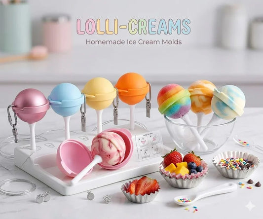Lollipop Ice Cream Maker, Homemade Popsicle Molds(3pcs)